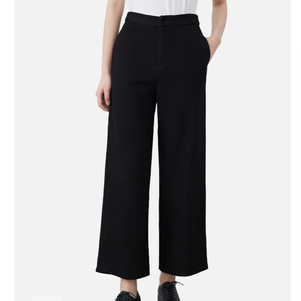 S. DEER Vintage Striped Slip Pocket Straight Wide-Leg Trousers Size Small NWT